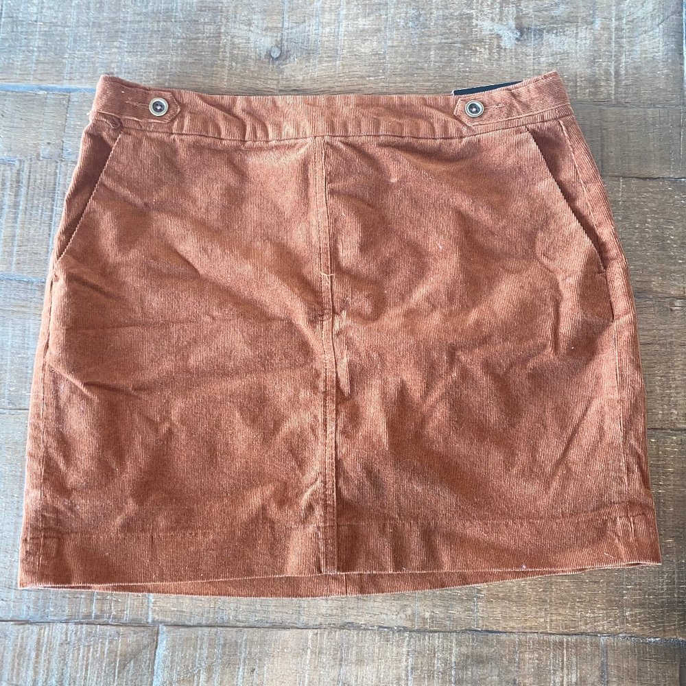 Banana Republic NWT brown/orange corduroy skirt